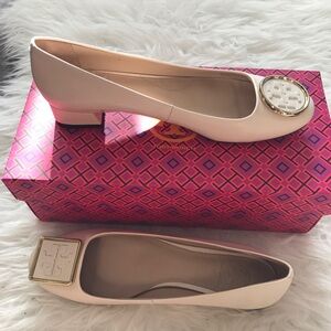 New Tory Burch Twiggie Mismatched leather Pumps